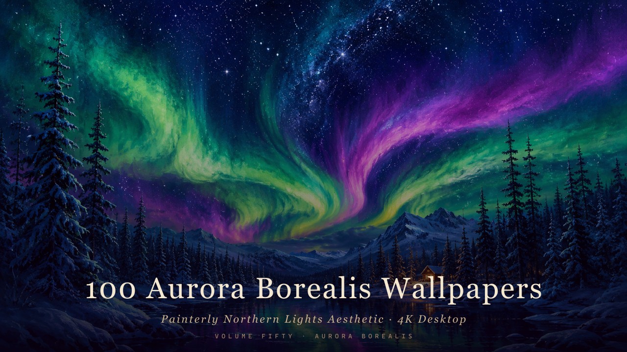 Painterly Northern Lights Aesthetic