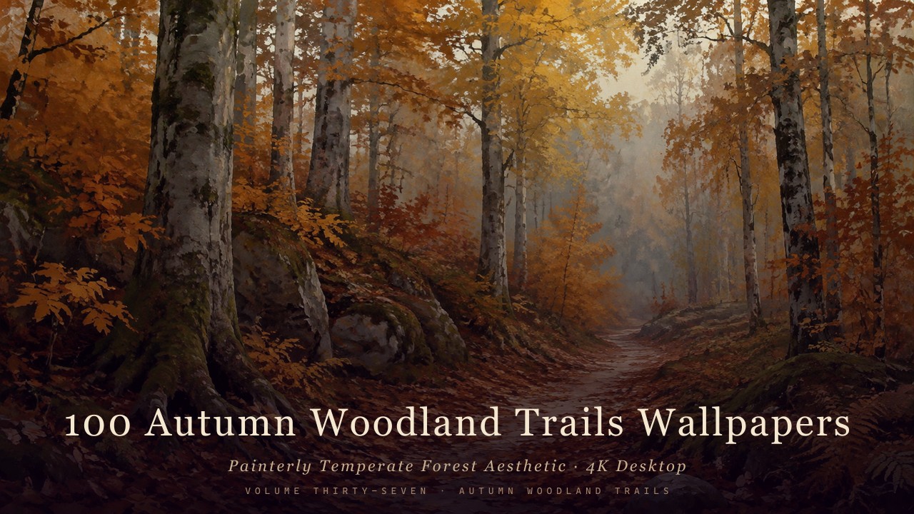Painterly Temperate Forest Aesthetic