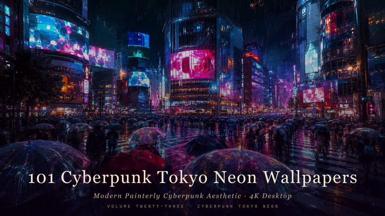 Modern Painterly Cyberpunk Aesthetic