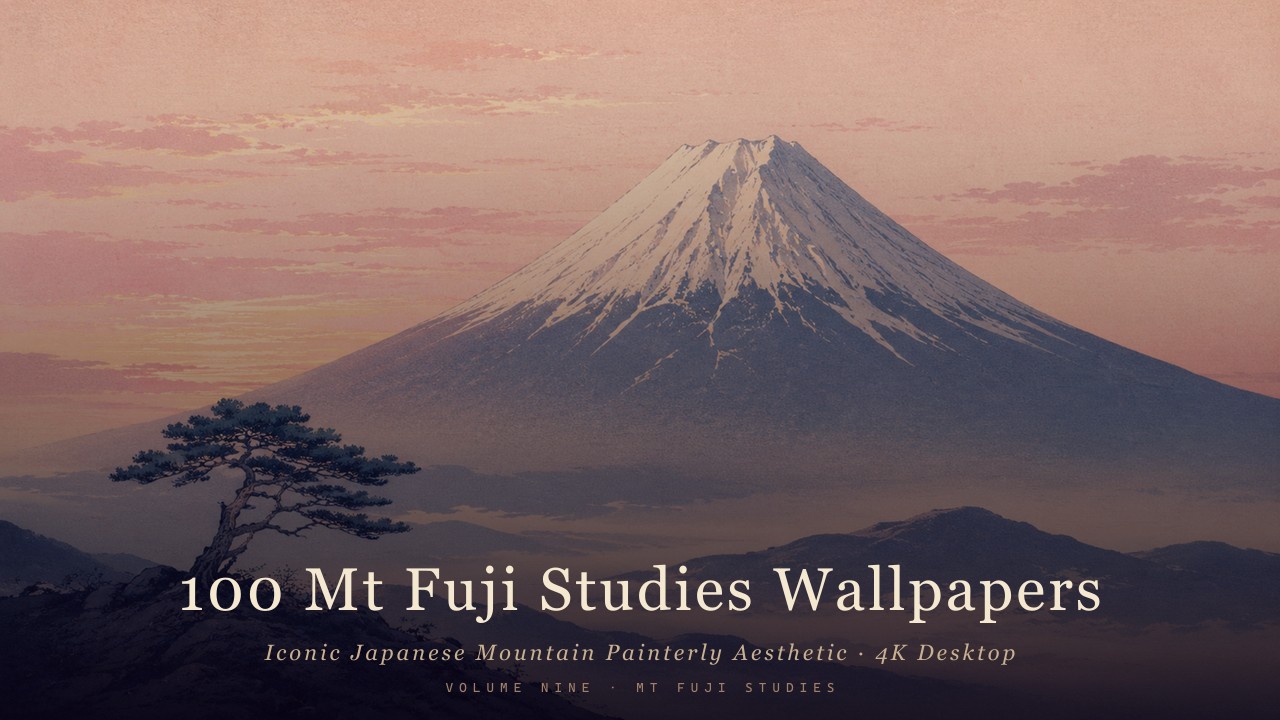 Iconic Japanese Mountain Painterly Aesthetic