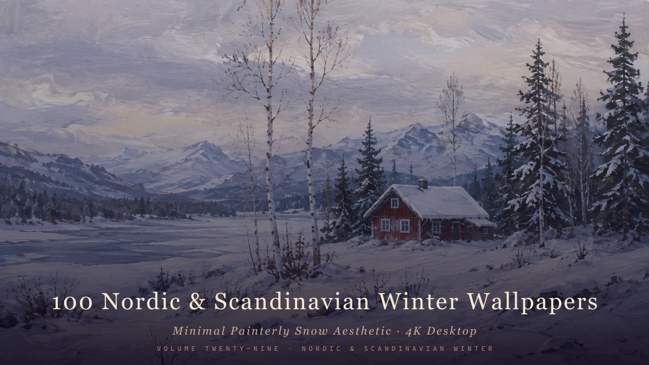 Minimal Painterly Snow Aesthetic