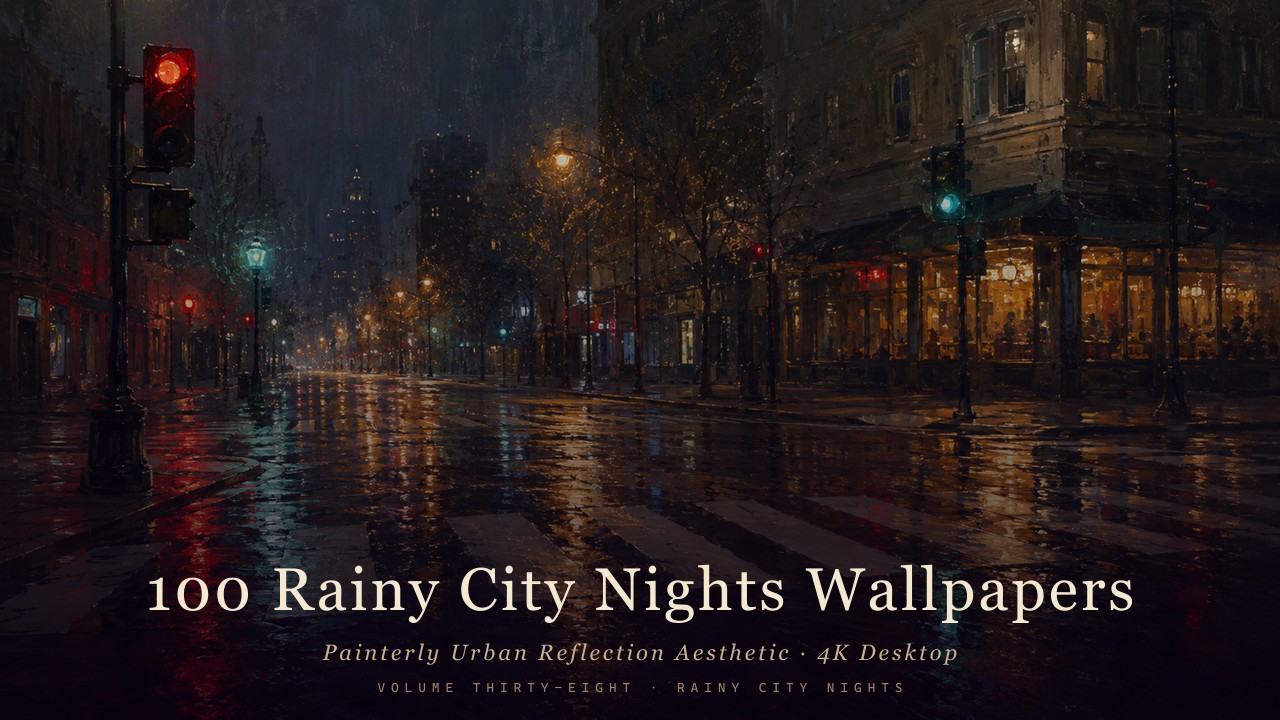 Painterly Urban Reflection Aesthetic