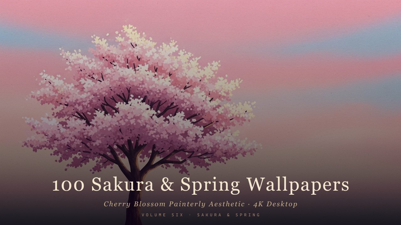 Cherry Blossom Painterly Aesthetic