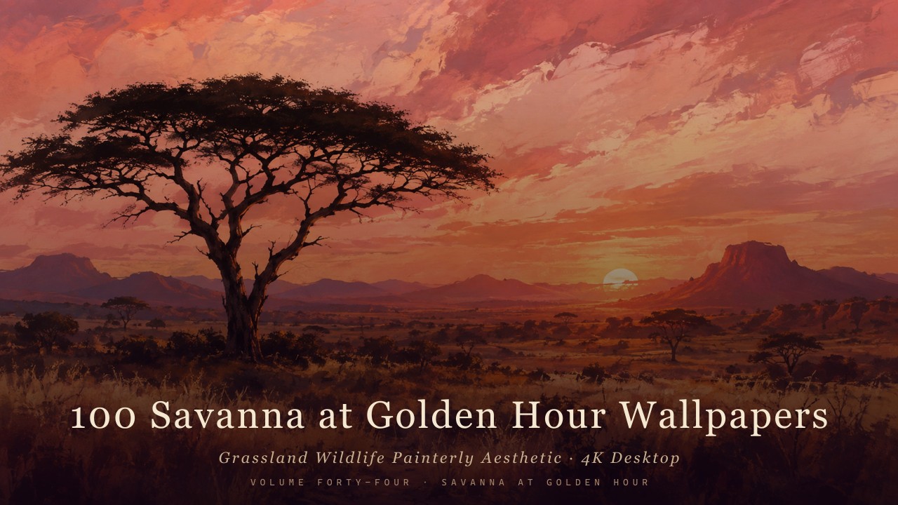 Grassland Wildlife Painterly Aesthetic