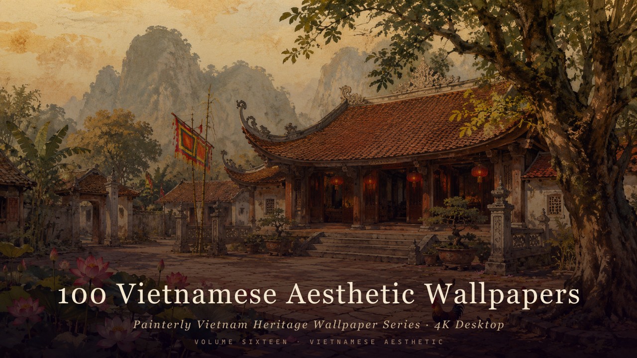 Painterly Vietnam Heritage Wallpaper Series