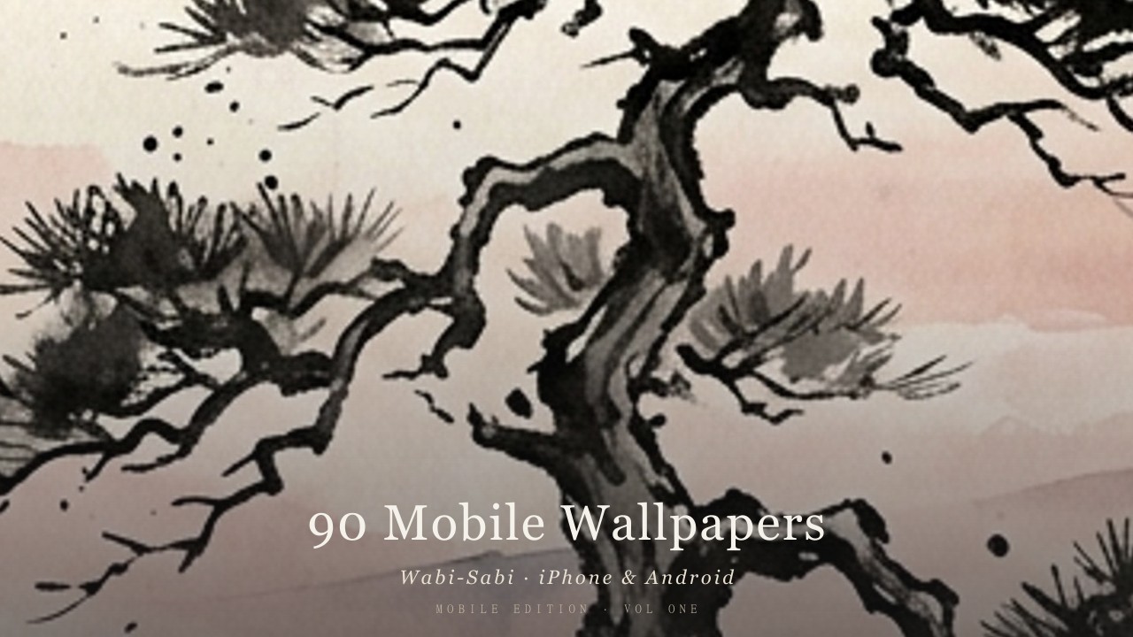 Lock screen, home screen, AOD. Painterly stillness in your pocket.